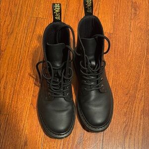 Dr. Martens Black Leather Men's Boots